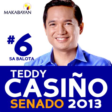 teddy casino|Makabayan names Teddy Casiño as 6th Senate candidate .